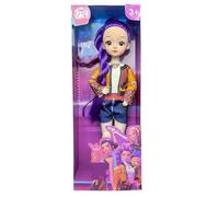 Générique Kpop Demon Hunters Figurine, Figurine Grande PoupéE De Dessin Animé De 30 Cm avec VêTements Et Accessoires, Bras Et Jambes Mobiles, pour Collecter Cadeau Fan pour Noël