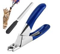 Générique Krallenschneider Edelstahl Set - 12,2x8,5cm Feile Verstellbar Präzise, Klein Mittel Groß Hund Katze Kaninchen Schaf, Zuhause Unterwegs Reisen Robust | für Welpen Kitten Wohnung