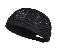 Générique Krempenloser Mesh Hut Verstellbar - Atmungsaktive Leichte Skull Cap | Polyester Belüftete Sommermütze | Bequemer Outdoor Hut Für Camping Angeln Wandern Reisen Head Protection Summer Gear