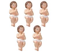 Générique Krippenfigur Weihnachten - 2.9528 inches Jesus Kind Set | Harz Figur Deko - Weihnachtliche Krippen Darstellung, Harz 80 g, glatte Details setzen