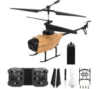 Générique KY202 Hélicoptère aérien HD à Double caméra 4K avec système Automatique d'évitement d'obstacles et télécommande pour Adultes,d'or,1 Battery