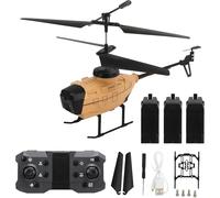 Générique KY202 Hélicoptère aérien HD à Double caméra 4K avec système Automatique d'évitement d'obstacles et télécommande pour Adultes,d'or,3 Batteries