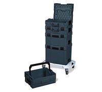 Générique L-BOXX Set anthracite Starterpaket compatible avec Sortimo, système de rangement empilable en ABS