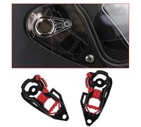 Générique L-MEIQUN Mécanisme de visière des casques de moto pour K3SV et pour K1 Visière de moto de base pour AGV K5 (Couleur : Black red)