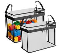 Générique La boîte à Jouets de doudous,Deux coffres à poupées en Peluche | Rangement pour poupées en Peluche - pour Salon, Chambre, Maison, Ferme, Appartement, Bureau, Balcon et dortoir