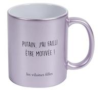 Générique La Chaise Longue - Mug Paillettes Putain J'ai Failli Etre Motivée !