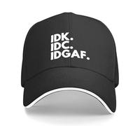 Générique La Chaleur et Les Loisirs l’Hiver, Je ne Sais Pas. IDC. Casquette Baseball Luxe IDGAF Femme |-F-| Casquette Camionneur, visière Thermique, Casquettes élégantes Femmes, Casquettes Hommes