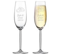 Générique La Flute Gravée Luxe avec Motif, x1 Flûte à Champagne Personnalisée, 21cl