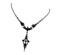 Générique La mystérieuse chaîne de mode sombre répond projets de vacances, la chaîne mixte élégante en triple exemplaire, bijoux sombres chauve-souris