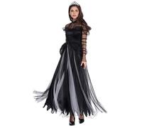 Générique La robe Enchanting Witch Vampire, qui allie des éléments vampiresques et sorciers à un raffinement gothique et une touche de mystère, est un choix exquis pour Halloween. (L)