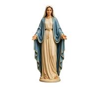 Générique La Statue Marie - Sculpture Catholique Aux Bras Ouverts 12 Centimètres | Décoration en Résine de Marie - pour Maison, Chambre, Salle De Bain, Bureau, Bibliothèque, Cheminée, Entrée, Meuble