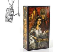 Générique Labyrinth Tarot Deck - Pocket Edition, Comprend des Cartes de Tarot et Un Collier, Parfait pour Les débutants