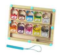 Générique Labyrinthe magnétique pour - Bois résistant, Finition sûre et Durable - Jeu éducatif, logique Simple, Utilisation intuitive | Développement Concentration Coordination Réflexion Stratégique