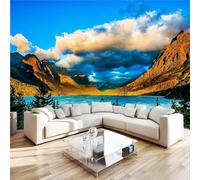 Générique Lac Sainte Marie Papier Peint 250 x 175 cm 3D Montagne Tableau mural Murale Intissé Imperméable pour Chambre Salon Restaurant Personnalisé Décoration Personnalisé Décoration Murale W-2