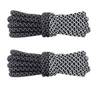 Générique Lacets de chaussures ronds tressés réfléchissants Lacets en polyester antidérapants Baskets en dentelle pour baskets Botte Chaussures de sport Lacets de sport