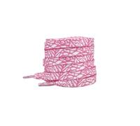 Générique Lacets for chaussures, texture craquelée, corde plate, imprimé léopard, ciment, flamme rouge, lacets de chaussures for AF1, femmes et hommes(White pink,140cm)