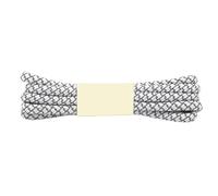 Générique Lacets ronds réfléchissants for baskets, bottes, chaussures décontractées, 100 à 160 cm, lacets lumineux en polyester, 19 couleurs au choix(WHITE,140cm)