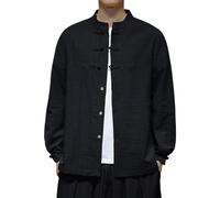 Générique Lâche Tai Chi Uniformes Hommes Chinoise Traditionnelle Kung Fu Vêtements Coton Linge de Linge Chun Vêtements Travaux à Manches Longues Hanfu Jacket Chemises Costume