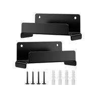 Générique Ladder Wall Mount | Effortless Installation System | Black Color | | Ladder Hanger Set | Black Heavy Duty Utility Hook | Convenient Tool Management | For Concrete Wood Chair