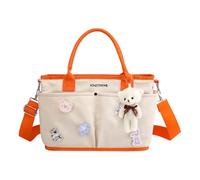Générique Ladies Handbags, Satchel Purses, 12.6x5.51x15.35 inch, Women's Tote, Dry-Wet Separation, Multi-Purpose Diaper Bag, Ideal for Travel, Nursery, Daily Use, Weekend Outing, Beige/Blue