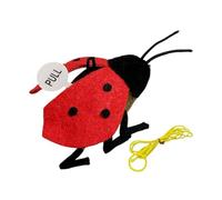 Générique Ladybug Cat Toy, Sound Ladybug Teaser, 3.54x2.36in Lightweight Catnip-Infused, Vibration Sensing, Hangable Self-Entertainment Game for Kittens and Cats