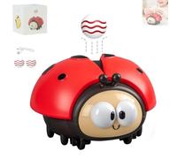 Générique Ladybug Suspended Ball Toy, Cute Electric Ladybug Flying Ball Toy - Electric Floating Balls, USB Charging Sensory Toys with 2 Balls (Red)