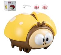 Générique Ladybug Suspended Ball Toy, Interactive Play Ladybug Suspended Ball Toy USB Charging with 2 Ball Sensory Toys for 3 4 5 Year Old Boys Girls Present (Yellow)