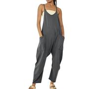 Générique Lahloya Maternity Jumpsuit, 2026 Lahloya Oversized Jumpsuit, Casual Women'S Plus Size Romper Adjustable Strap Soft (#6,XX-Large)