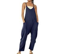 Générique Lahloya Maternity Jumpsuit, 2026 Lahloya Oversized Jumpsuit, Casual Women'S Plus Size Romper Adjustable Strap Soft (#8,Medium)