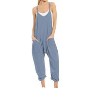 Générique Lahloya Maternity Jumpsuit, 2026 Lahloya Oversized Jumpsuit, Casual Women'S Plus Size Romper Adjustable Strap Soft (#18,Small)