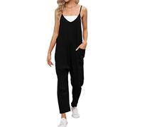 Générique Lahloya Maternity Jumpsuit, 2026 Lahloya Oversized Jumpsuit, Casual Women'S Plus Size Romper Adjustable Strap Soft (#1,X-Large)
