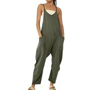 Générique Lahloya Maternity Jumpsuit, 2026 Lahloya Oversized Jumpsuit, Casual Women'S Plus Size Romper Adjustable Strap Soft (#5,Large)