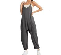 Générique Lahloya Maternity Jumpsuit, Lahloya Jumpsuit, Oversized Jumpsuit Romper-Maternity & Postpartum (Dark Gray,L)