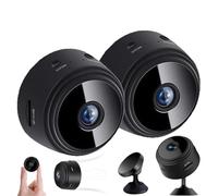 Générique Laidanyou Cameras, Secret Scope Mini Security Camera, Mini 1080p Indoor Security Camera Wireless, with Night Vision, Motion Sensor, Remote View (Black*2pcs)