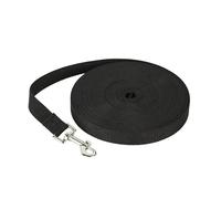 Générique Laisse Longue en Nylon for Chiens de Toutes Tailles, idéale for Les randonnées extérieur. Corde Laisse résistante avec Sangle Traction. Longueurs : 1,5 m, 3, 10 et 30(Black,10m)