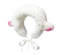 Générique Lamb Bonnet, Cartoon Lamb Hat Cute Caps, Cute Cartoon Sheep with Strap Beanie Winter Cosplay Photo Props Party Supplies (No lace version)