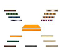 Générique Lambrequin Bord Droit Auvent de Rechange, Toile Imperméable Anti UV Remplacement Store Banne, Cantonnière d'auvent Rétractable pour Extérieur Terrasse Camping Car(Orange,370cm)