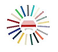 Générique Lambrequin de Remplacement pour Store Banne RéTractable de Terrasse en Polyester ImperméAble à Bord Festonné, Bande de Renfort RéSistante aux DéChirures pour FenêTre(Rouge,L280cmxH20cm)