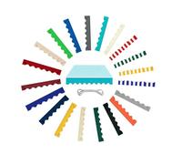 Générique Lambrequin de Remplacement pour Store Banne RéTractable de Terrasse en Polyester ImperméAble à Bord Festonné, Bande de Renfort RéSistante aux DéChirures pour FenêTre(Bleu lac,L500cmxH20cm)