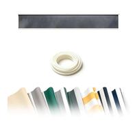 Générique Lambrequin de Store Banne au Design Droit Moderne, Tissu Polyester Résistant aux Intempéries, Imperméable Anti-UV, Bordure Élégante pour Terrasse Espace Extérieur(Gris,B500cmxH30cm)