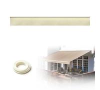 Générique Lambrequin Droit de Remplacement pour Store Banne, Tissu Polyester Imperméable Résistant aux UV, Bord Droit Bordure de Store pour Terrasse, Balcon, Jardin Camping-Car(Beige,B580cmxH30cm)