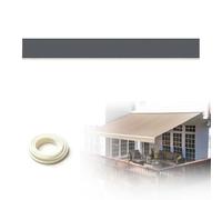 Générique Lambrequin Droit de Remplacement pour Store Banne, Tissu Polyester Imperméable Résistant aux UV, Bord Droit Bordure de Store pour Terrasse, Balcon, Jardin Camping-Car(Gris,B580cmxH30cm)
