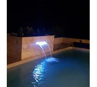 Générique Lame d'eau Cascade en Acrylique 60cm / avec LEDs intégrées/Bluetooth/WiFi/Télécommande