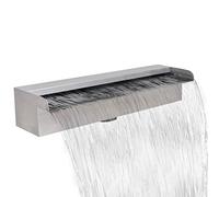 Générique Lame d'eau rectangulaire 45 cm Acier Inoxydable pour Piscine,Décorations,Fontaines & bassins,Fontaines & cascades-41666