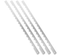 Générique Lames De Trancheuse À En Acier Inoxydable Bol À Couteaux Lames De Remplacement Bords Dentelés Pour Coupe- En Bois 4 Pièces Pour Pâtisseries
