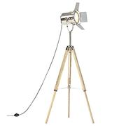Générique Lampadaire à trépied Bois de manguier Massif 140 cm,Lampes,3.83KG-286116