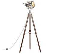 Générique Lampadaire à trépied Bois de manguier Massif 180 cm,Lampes,9.16KG-286203
