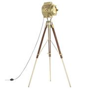 Générique Lampadaire à trépied Bois de manguier Massif 193 cm,Lampes,10.54KG-286204