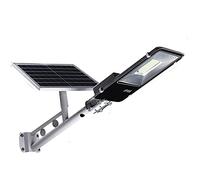 Générique Lampadaires solaires extérieurs du crépuscule à l'aube avec télécommande sans Fil IP65 étanche, projecteur Solaire à LED pour Cour de Route, Parking, Rue, Garage et Jardin - 100 W