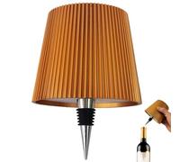 Générique Lampe à bouteille sans fil, kit de lampe à bouteille de vin pour bouteilles de liqueur, abat-jour de lampe de table à piles, 3 couleurs, dimmable, pour restaurant, bar, maison (Or)